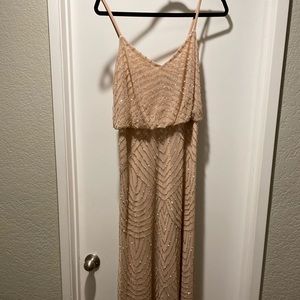 Blush Adrianna Papell Sequin Gown